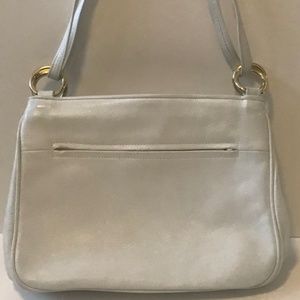 Tignanello white leather shoulder bag